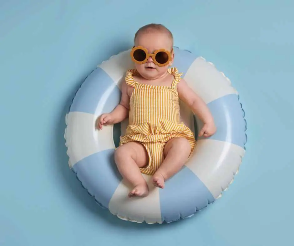 newborns in the heat and sun